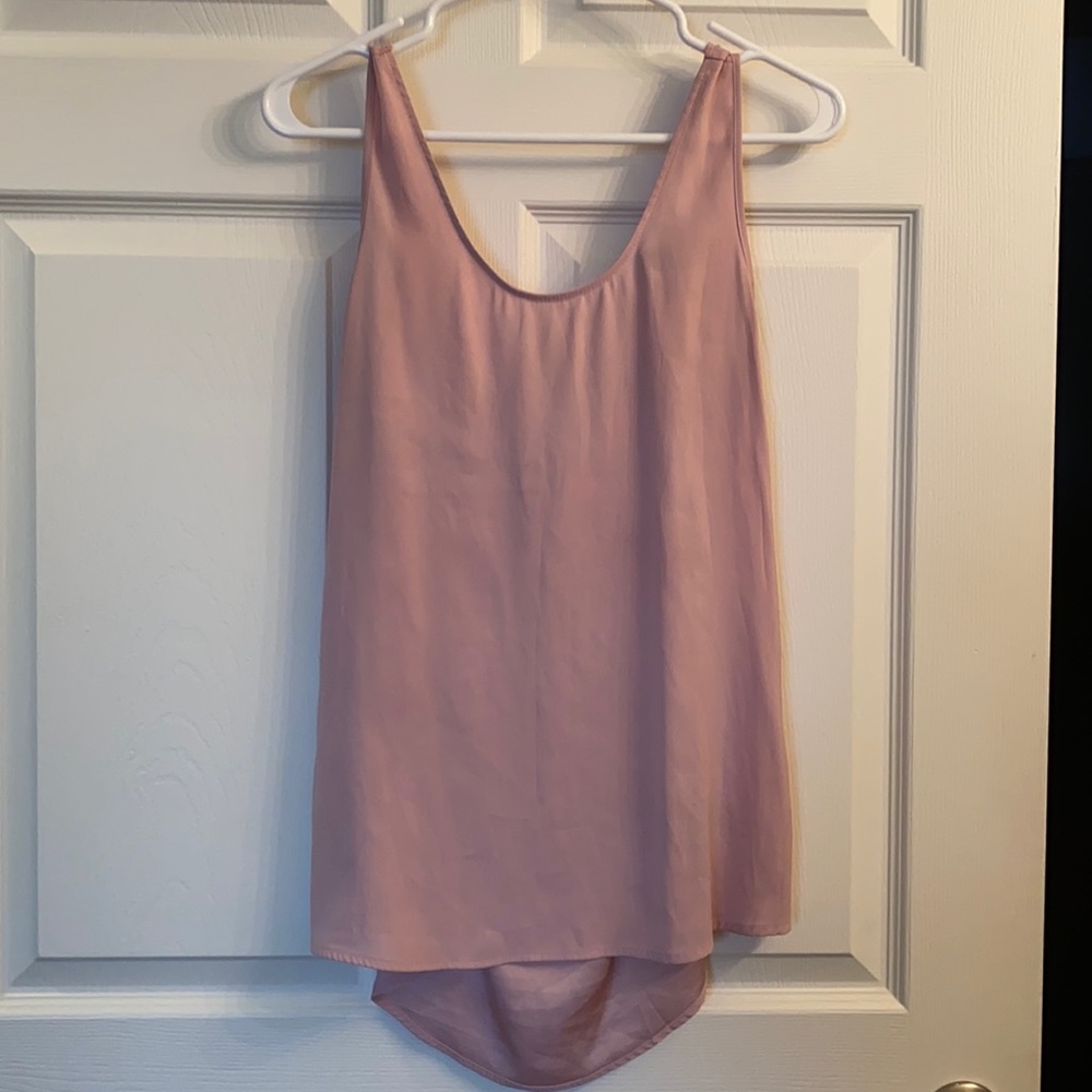 Cut out back satin shirt